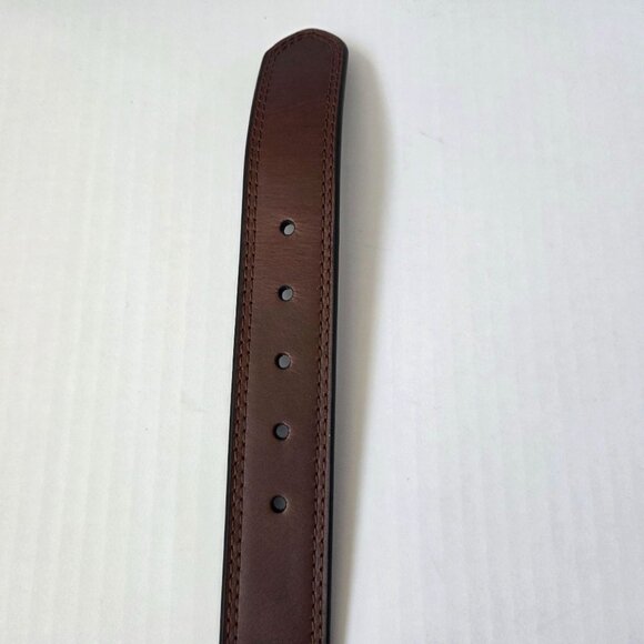 Carhartt Belt Mens 42 Brown Black Reversible Leather Work Casual - Picture 4 of 6